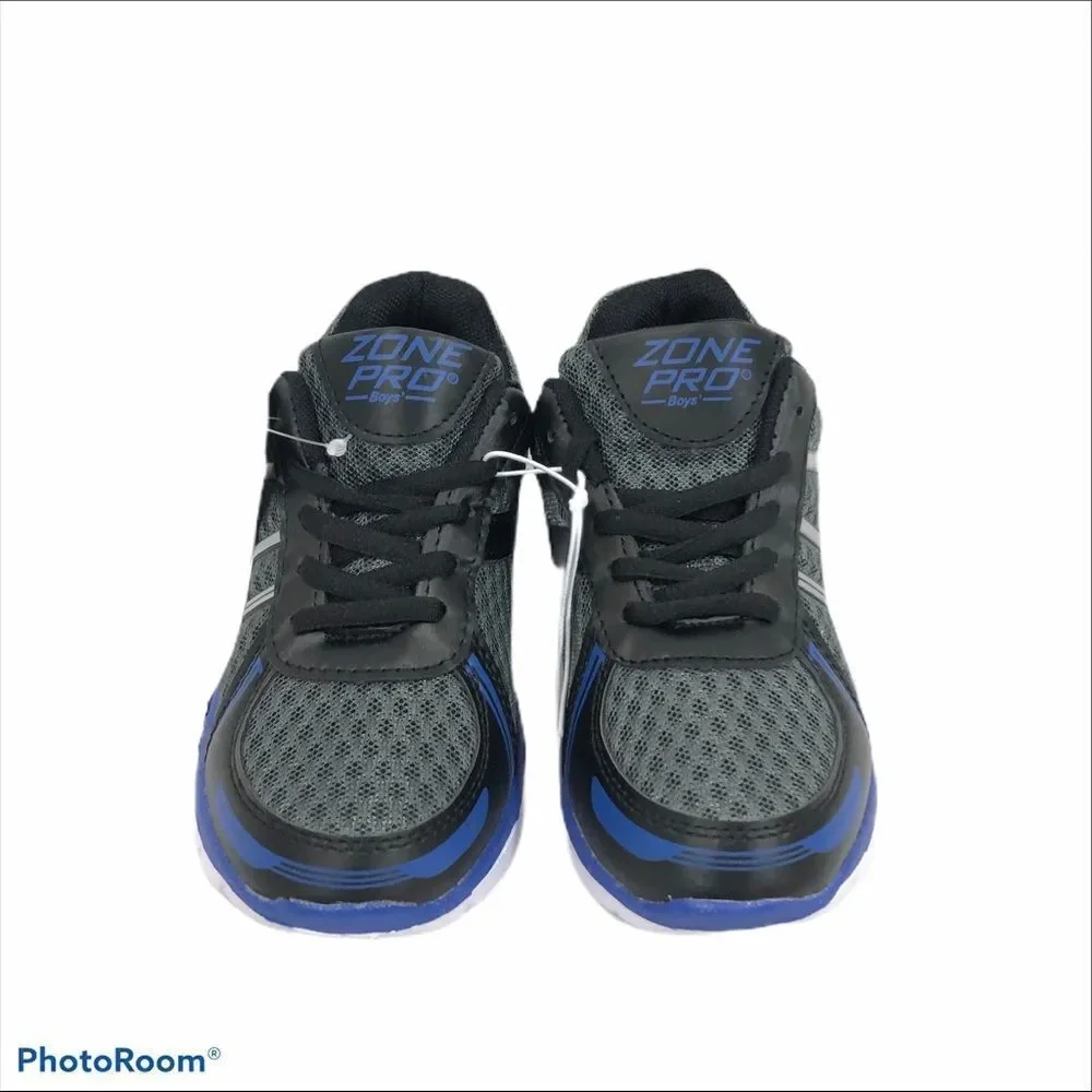 Boys Zone Pro Blue and‎ Black Sneakers Size 2